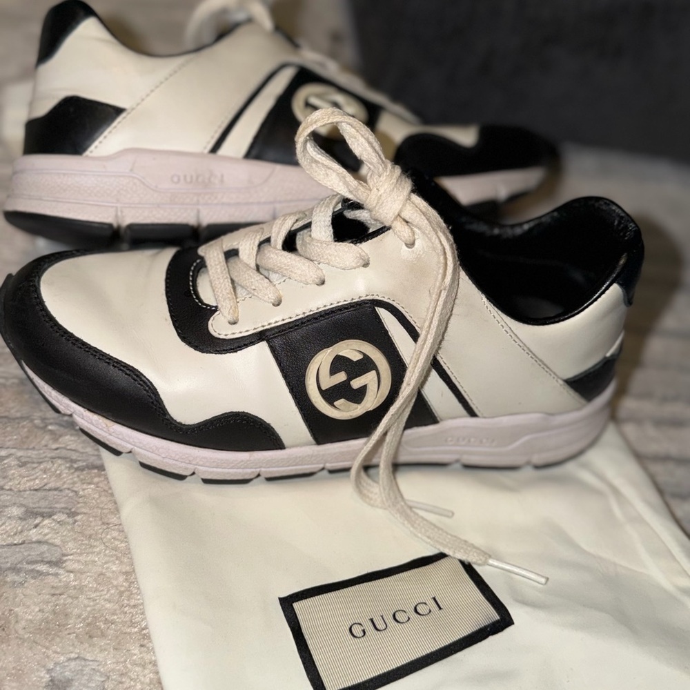 Gucci Black and White Sneakers